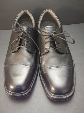 Nunn Bush Men's Size 7.5M Black Leather Upper Cap Toe Oxford Dress Shoes